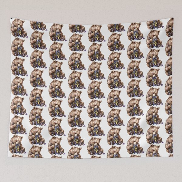 Item preview, Bear Cub | Cute Woodland Animal Watercolor Art designed and sold by Mandayartstudio.