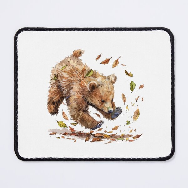 Item preview, Bear Cub | Cute Woodland Animal Watercolor Art designed and sold by Mandayartstudio.