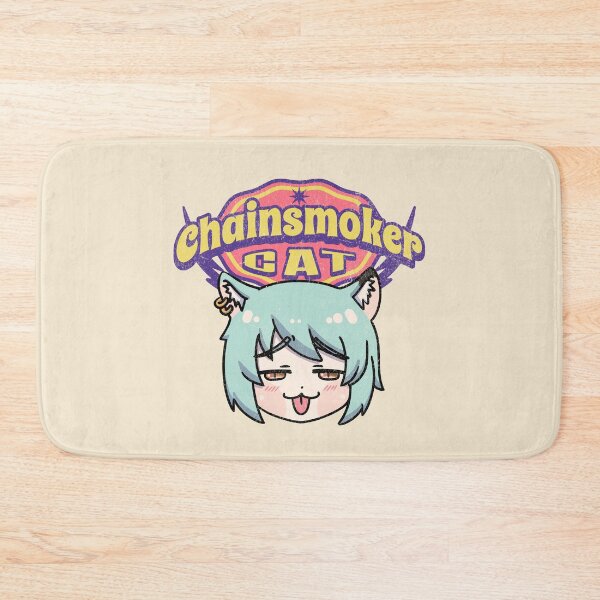 Item preview, Chainsmoker cat yani neko yaniko designed and sold by Morcawork.