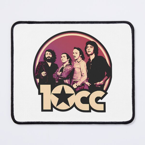 Item preview, 10cc Classic Rock Band Retro 70s Art Badge designed and sold by RakeshPatelArt.