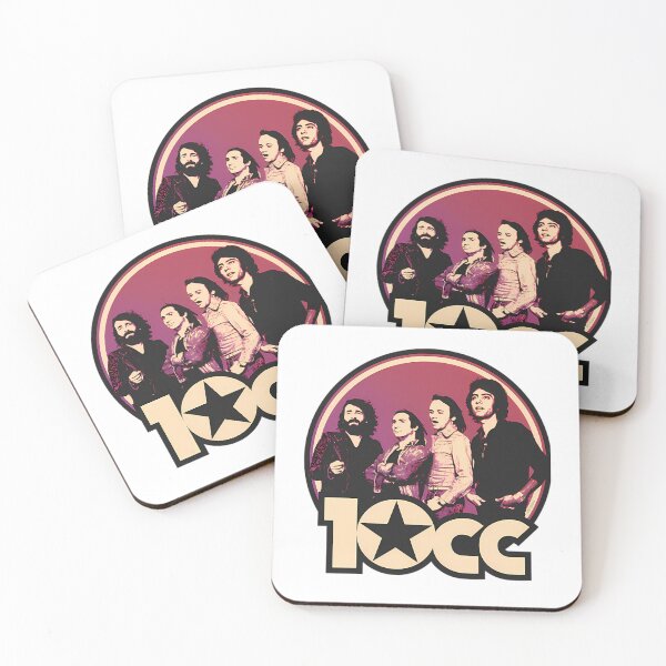 Item preview, 10cc Classic Rock Band Retro 70s Art Badge designed and sold by RakeshPatelArt.