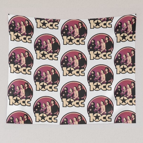 Item preview, 10cc Classic Rock Band Retro 70s Art Badge designed and sold by RakeshPatelArt.