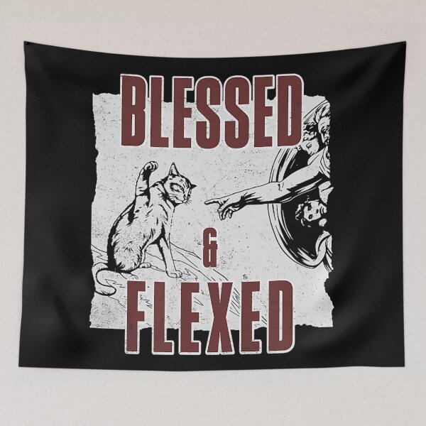 Item preview, Blessed & Flexed Cat Lover Funny Pet Owner designed and sold by CharlieConon.