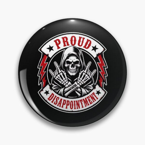 Item preview, Proud Disappointment Skeleton Middle Finger Funny Sarcastic designed and sold by leocreatives.