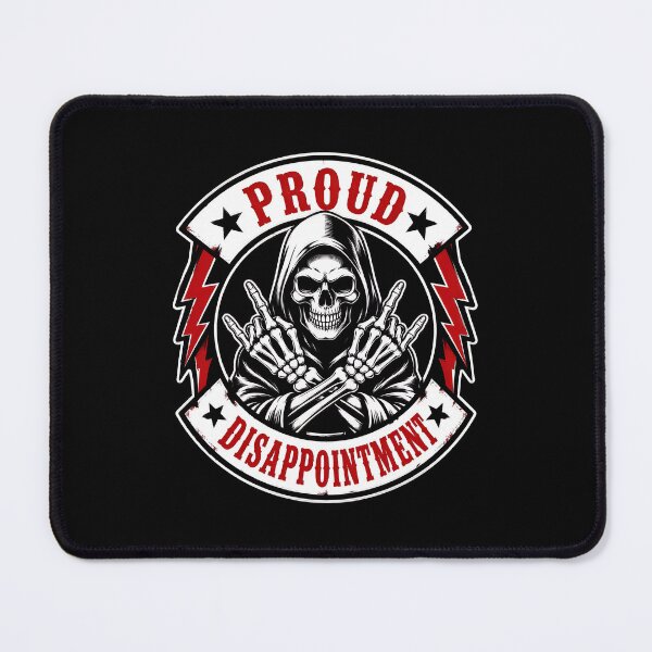 Item preview, Proud Disappointment Skeleton Middle Finger Funny Sarcastic designed and sold by leocreatives.