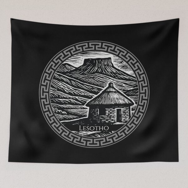 Item preview, Lesotho Vintage Woodcut Art designed and sold by Thistle-TShop.