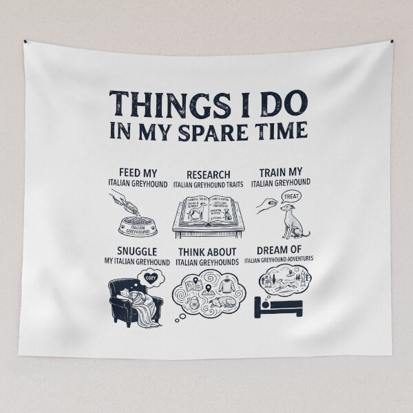 Item preview, Funny Italian Greyhound Lover Spare Time Activities designed and sold by dian-rody-crest.