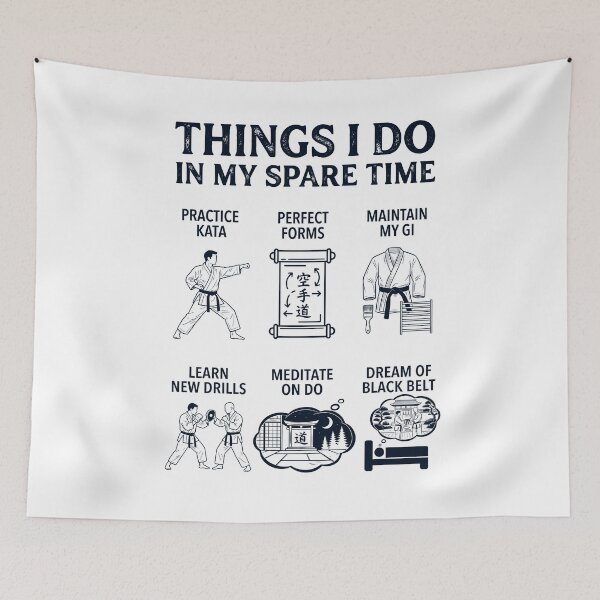 Item preview, Funny Karate Lover Spare Time Activities designed and sold by dian-rody-crest.