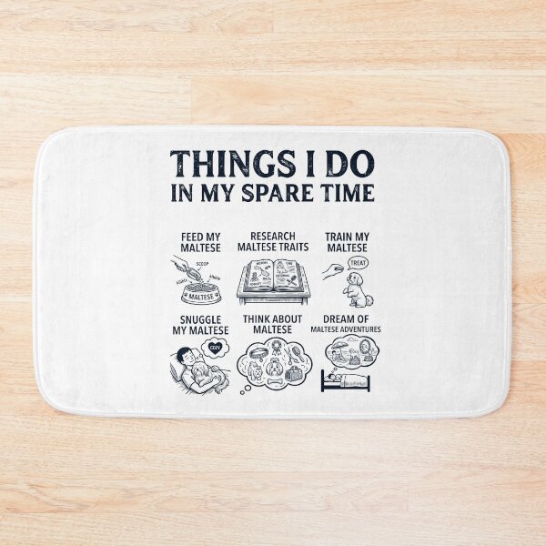 Item preview, Funny Maltese Lover Spare Time Activities designed and sold by dian-rody-crest.