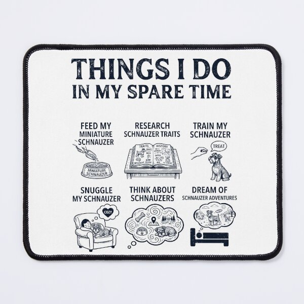 Item preview, Funny Miniature Schnauzer Lover Spare Time Activities designed and sold by dian-rody-crest.