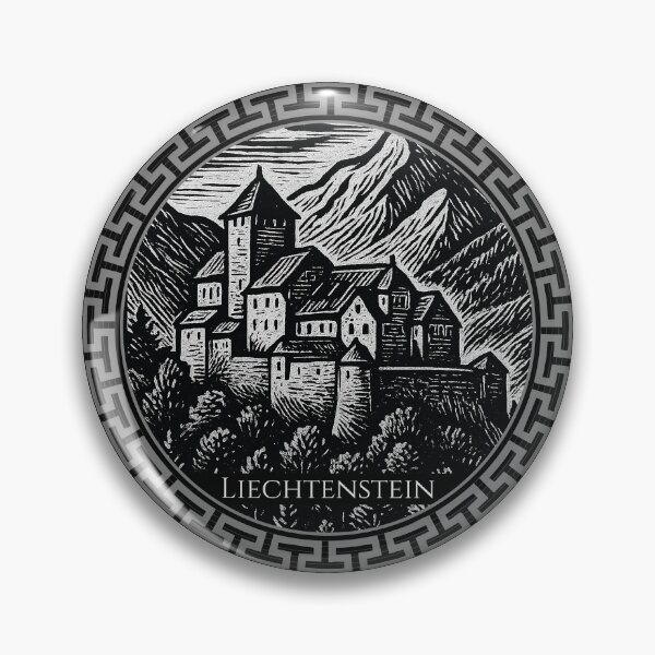 Item preview, Liechtenstein Vintage Woodcut Art designed and sold by Thistle-TShop.