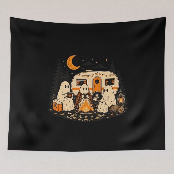 Item preview, Spooky Campfire Ghosts Camping Halloween designed and sold by leocreatives.
