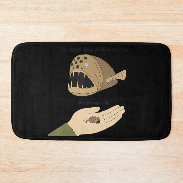 Item preview, The Actual Sizes Of Deep-Sea Fish My Life Was A Lie Marine Biology Fact Ocean Science Humor designed and sold by CharlieConon.