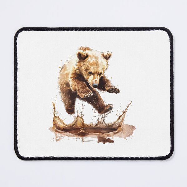 Item preview, Bear Cub | Cute Woodland Animal Watercolor Art designed and sold by Mandayartstudio.