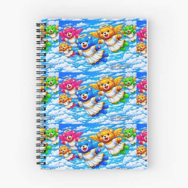 Item preview, Flying Teddy Angel Parade – Colorful Cartoon Sky Art designed and sold by The Art Queen Of Michigan .