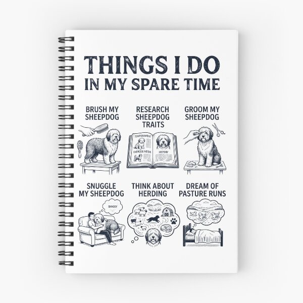 Item preview, Funny Old English Sheepdog Lover Spare Time Activities designed and sold by dian-rody-crest.