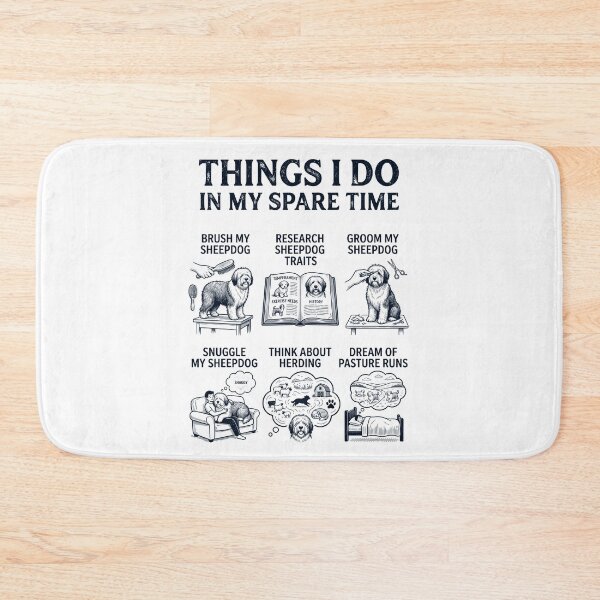 Item preview, Funny Old English Sheepdog Lover Spare Time Activities designed and sold by dian-rody-crest.