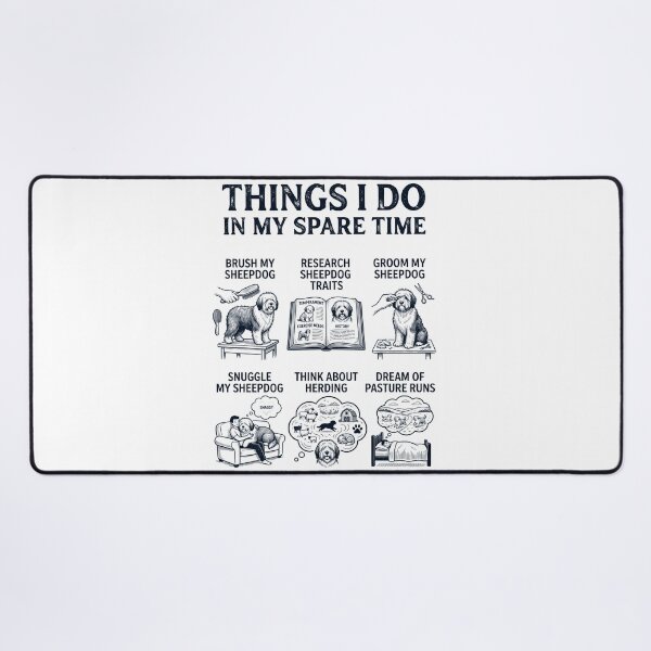 Item preview, Funny Old English Sheepdog Lover Spare Time Activities designed and sold by dian-rody-crest.