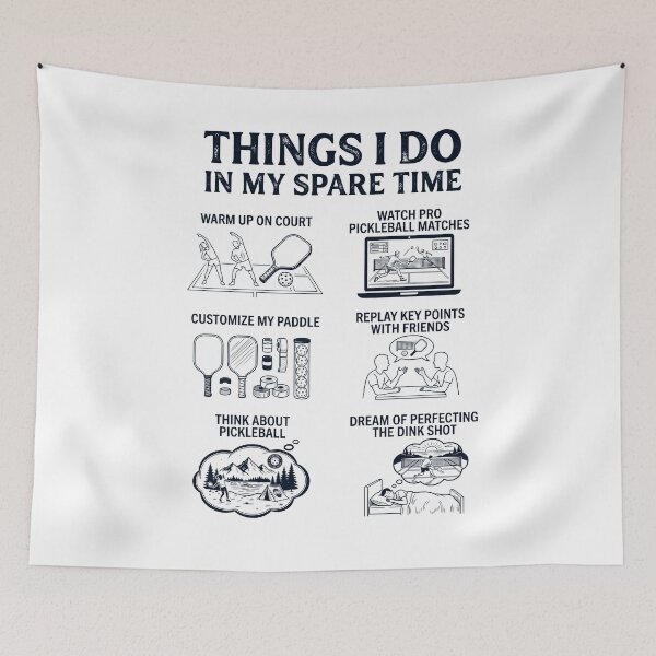 Item preview, Funny Pickleball Lover Spare Time Activities designed and sold by dian-rody-crest.