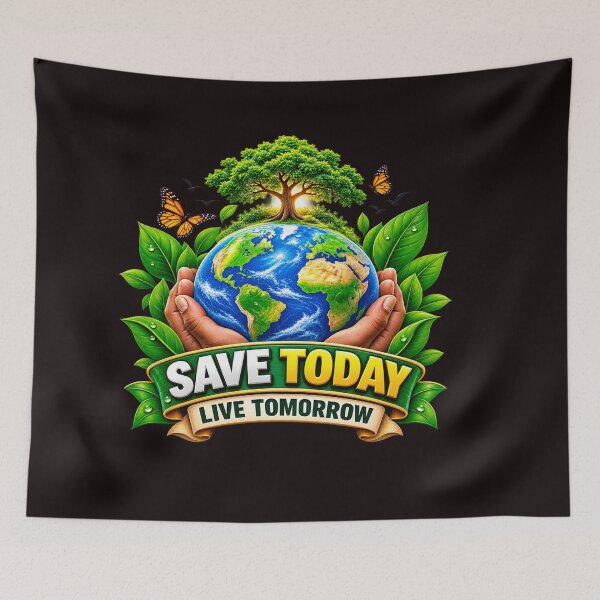 Item preview, Eco‑friendly: SAVE TODAY LIVE TOMORROW designed and sold by Techtricksgh.