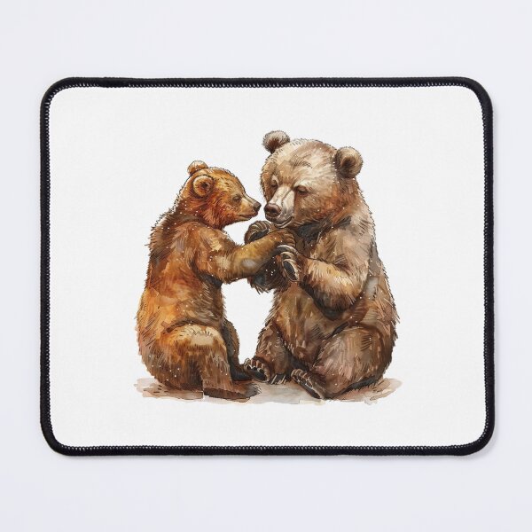 Item preview, Bear Cub | Cute Woodland Animal Watercolor Art designed and sold by Mandayartstudio.