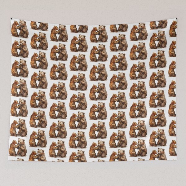 Item preview, Bear Cub | Cute Woodland Animal Watercolor Art designed and sold by Mandayartstudio.