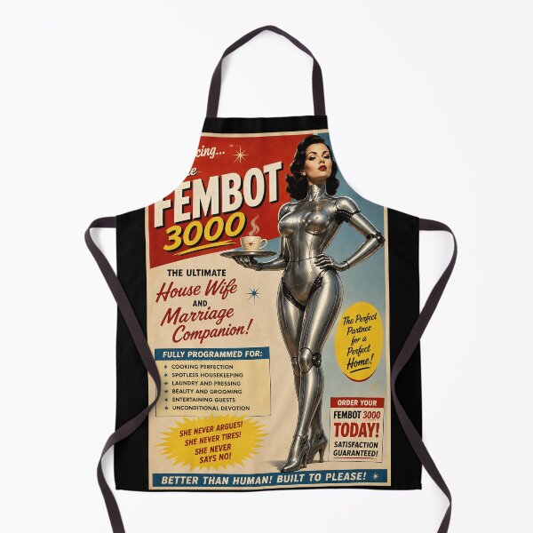 Item preview, The Fembot 3000 Retro Advertising Poster designed and sold by Moviebuff91.