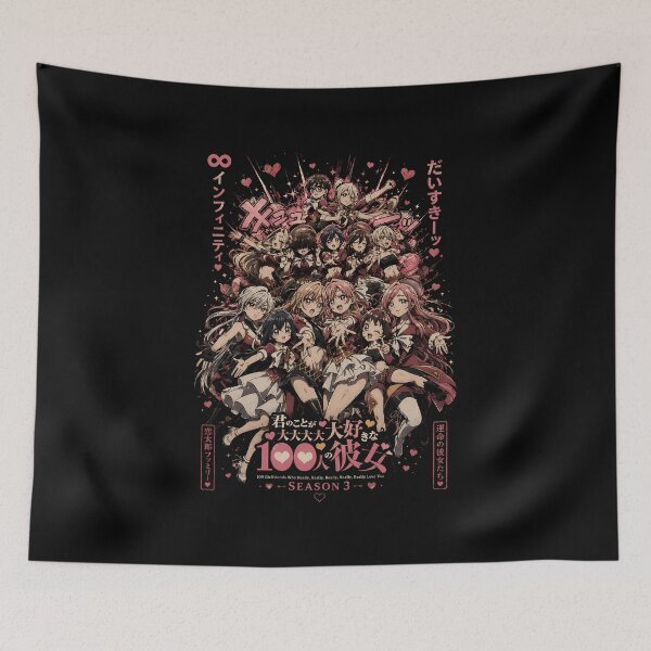 Item preview, 100 Girlfriends Season 3 Romantic Comedy Anime Art designed and sold by SirLivy.