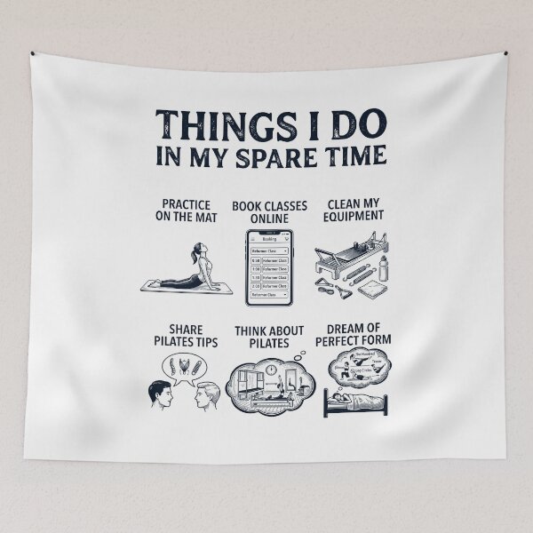 Item preview, Funny Pilates Lover Spare Time Activities designed and sold by dian-rody-crest.