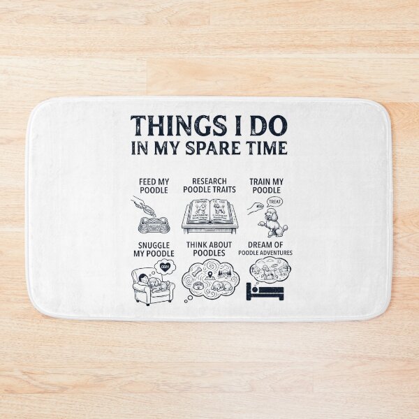 Item preview, Funny Poodle Lover Spare Time Activities designed and sold by dian-rody-crest.