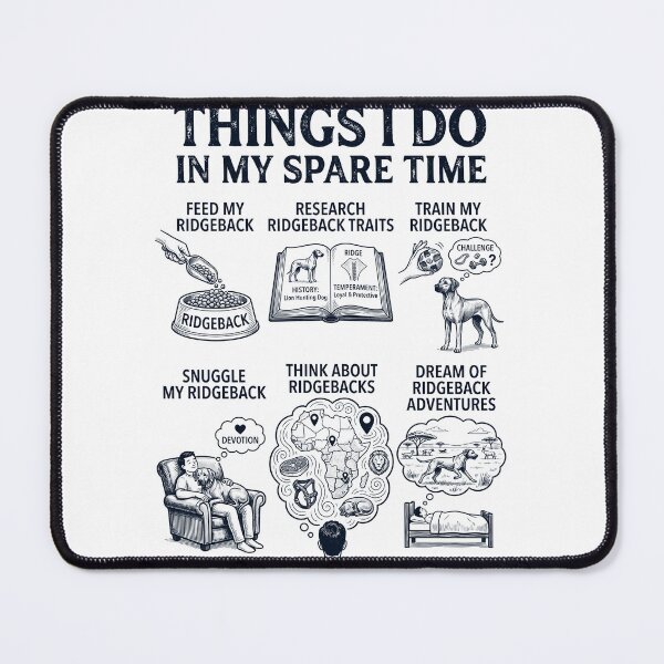 Item preview, Funny Rhodesian Ridgeback Lover Spare Time Activities designed and sold by dian-rody-crest.