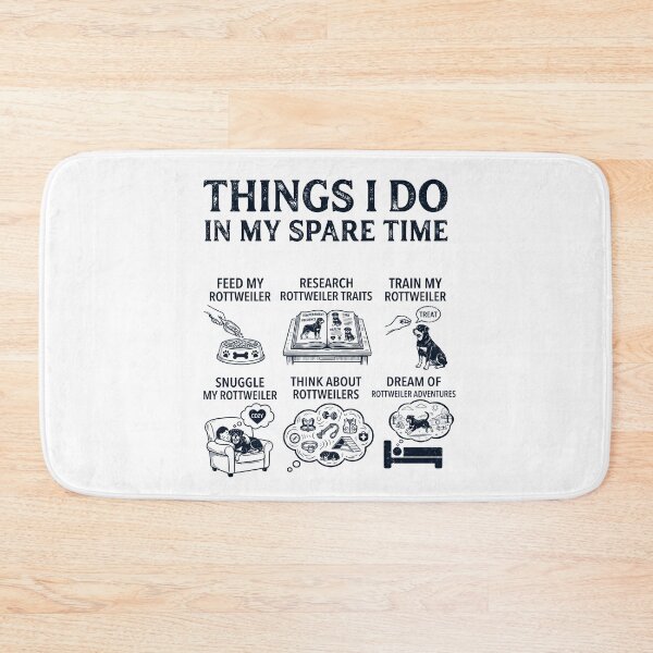 Item preview, Funny Rottweiler Lover Spare Time Activities designed and sold by dian-rody-crest.