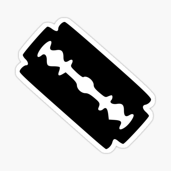 Razor Blade Stickers for Sale