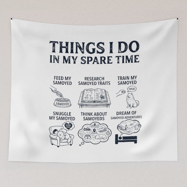 Item preview, Funny Samoyed Lover Spare Time Activities designed and sold by dian-rody-crest.