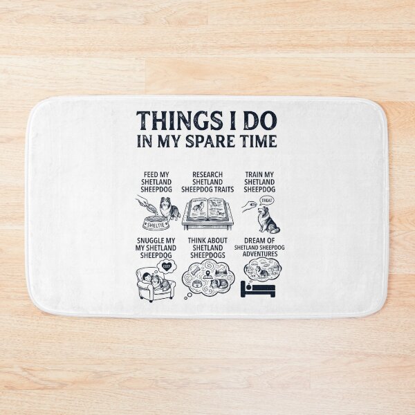 Item preview, Funny Shetland Sheepdog Lover Spare Time Activities designed and sold by dian-rody-crest.