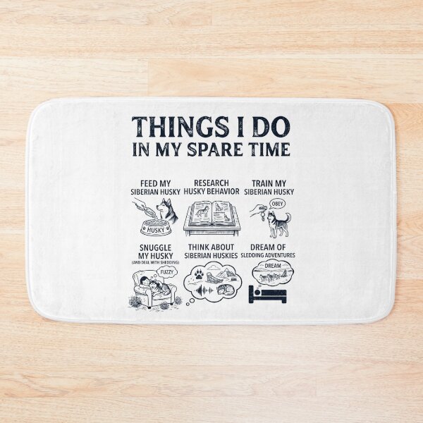 Item preview, Funny Siberian Husky Lover Spare Time Activities designed and sold by dian-rody-crest.