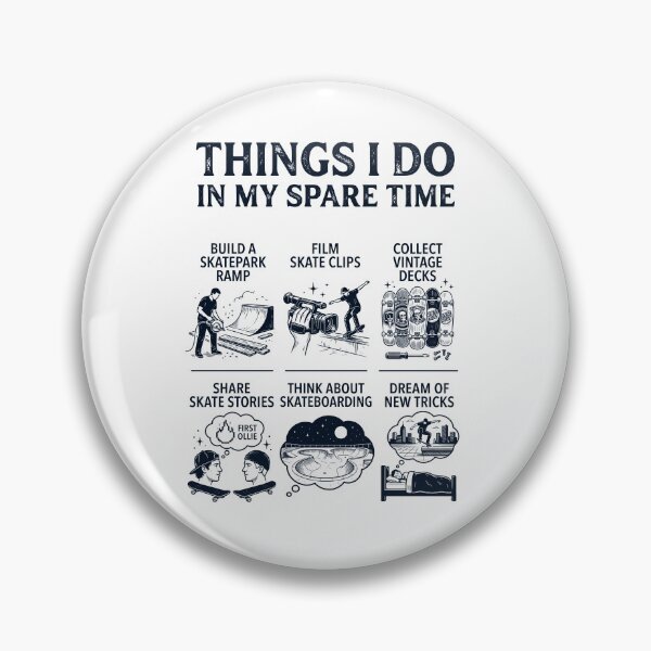 Item preview, Funny Skateboarding Lover Spare Time Activities designed and sold by dian-rody-crest.