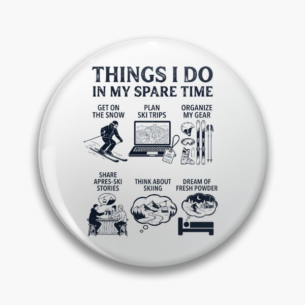 Item preview, Funny Skiing Lover Spare Time Activities designed and sold by dian-rody-crest.