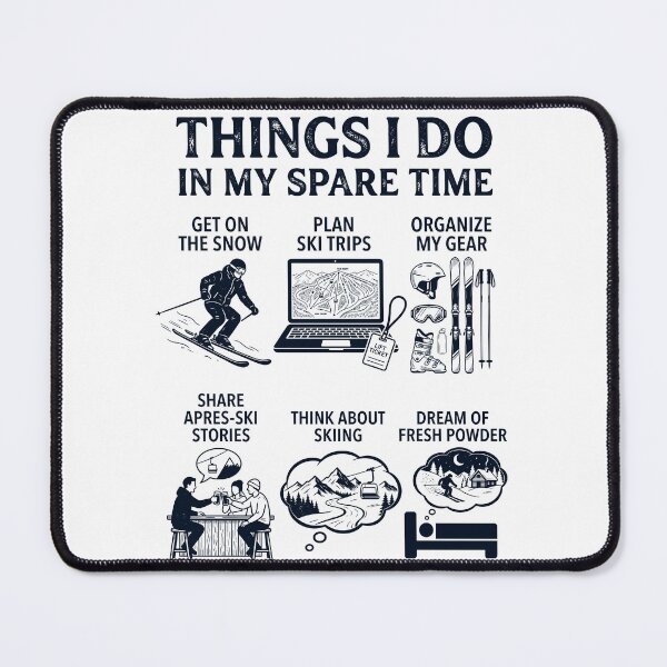 Item preview, Funny Skiing Lover Spare Time Activities designed and sold by dian-rody-crest.