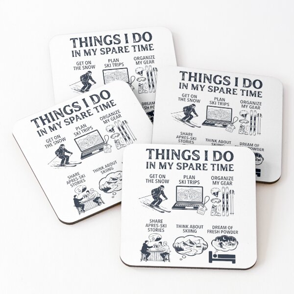 Item preview, Funny Skiing Lover Spare Time Activities designed and sold by dian-rody-crest.