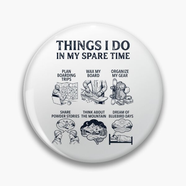 Item preview, Funny Snowboarding Lover Spare Time Activities designed and sold by dian-rody-crest.