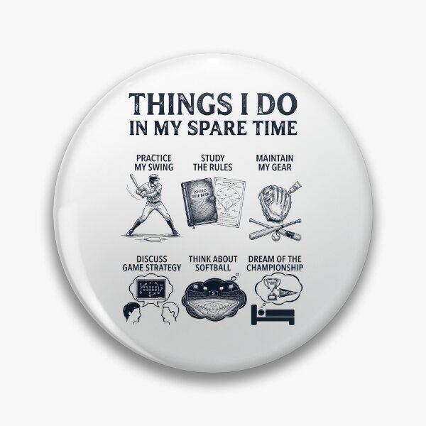 Item preview, Funny Softball Lover Spare Time Activities designed and sold by dian-rody-crest.