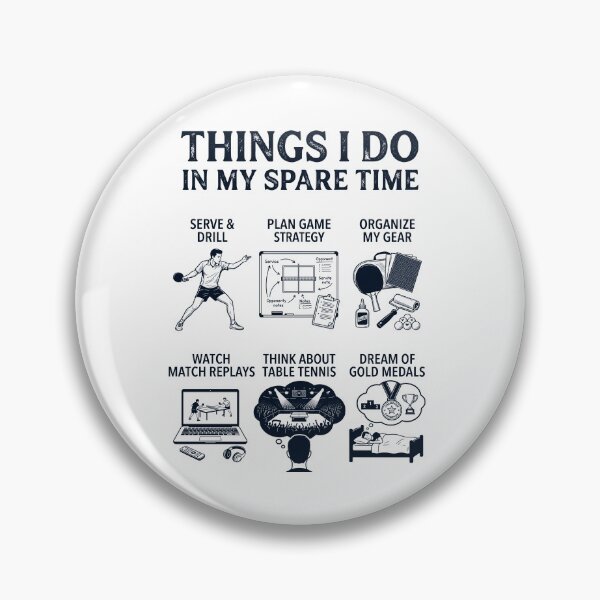 Item preview, Funny Table Tennis Lover Spare Time Activities designed and sold by dian-rody-crest.