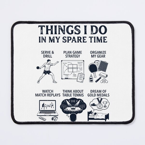 Item preview, Funny Table Tennis Lover Spare Time Activities designed and sold by dian-rody-crest.