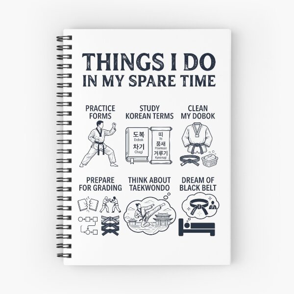 Item preview, Funny Taekwondo Lover Spare Time Activities designed and sold by dian-rody-crest.