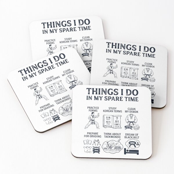 Item preview, Funny Taekwondo Lover Spare Time Activities designed and sold by dian-rody-crest.