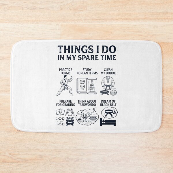 Item preview, Funny Taekwondo Lover Spare Time Activities designed and sold by dian-rody-crest.