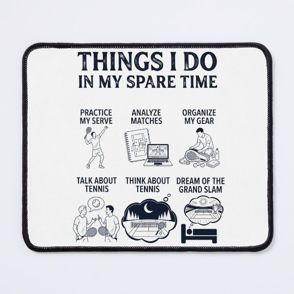Item preview, Funny Tennis Lover Spare Time Activities designed and sold by dian-rody-crest.