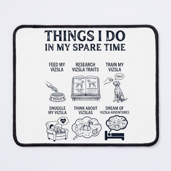 Item preview, Funny Vizsla Lover Spare Time Activities designed and sold by dian-rody-crest.