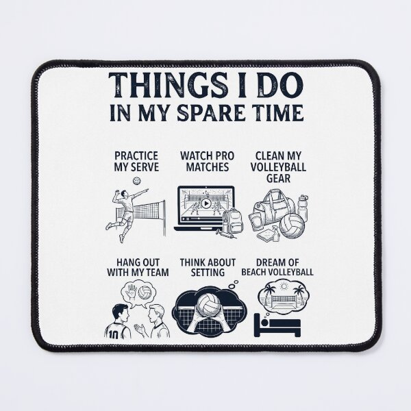 Item preview, Funny Volleyball Lover Spare Time Activities designed and sold by dian-rody-crest.